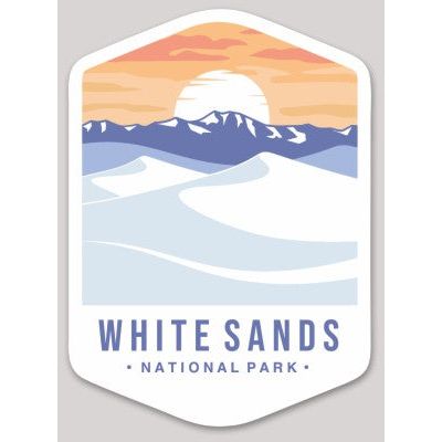 White Sands National Park Die Cut Sticker Large – Emblem Collection 1