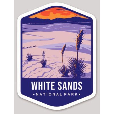 White Sands National Park Die Cut Sticker Large – Emblem Collection 2