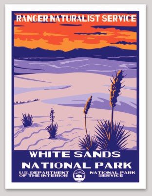 White Sands National Park WPA Sticker Large