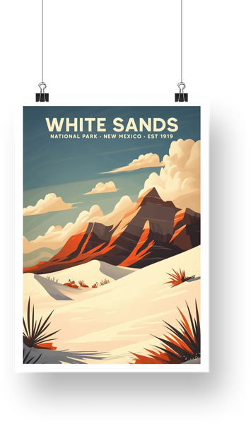 White Sands National Park Poster