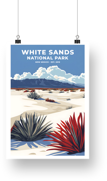 White Sands National Park Poster