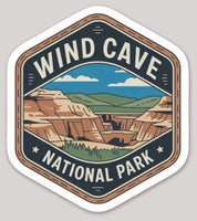 Wind Cave National Park Die Cut Sticker