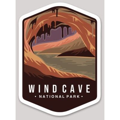Wind Cave National Park Die Cut Sticker Large – The National Park Store