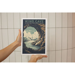 Wind Cave National Park Poster – Cave Arch & Underground Pool