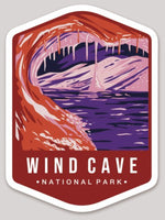 Wind Cave National Park Die Cut Sticker Large