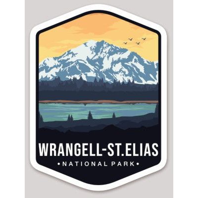 Wrangell-St. Elias National Park Die Cut Sticker Large – Emblem Collection 2