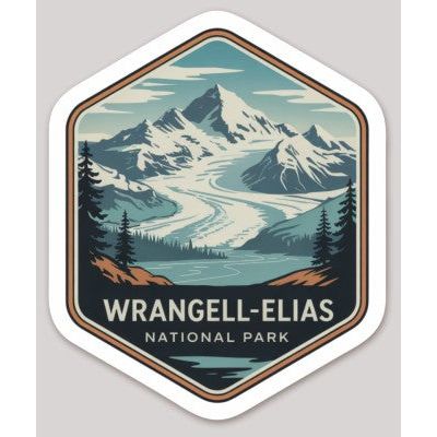 Wrangell-St. Elias National Park Die Cut Sticker – Badge