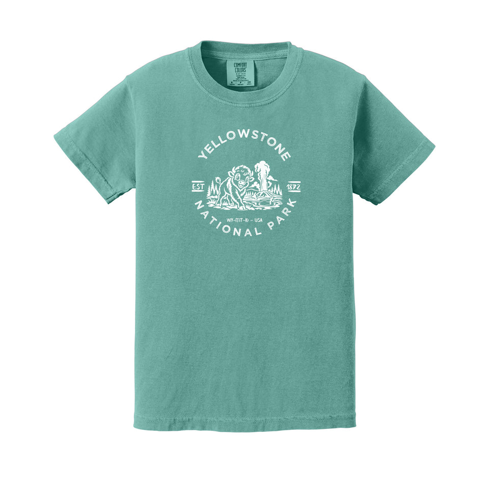 Yellowstone children's Comfort Colors 9018 T-shirt in Seafoam