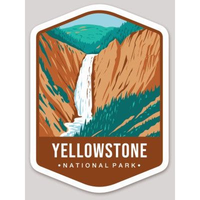 Yellowstone National Park Die Cut Sticker Large – Emblem Collection 2