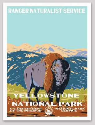 Yellowstone National Park WPA Sticker Large