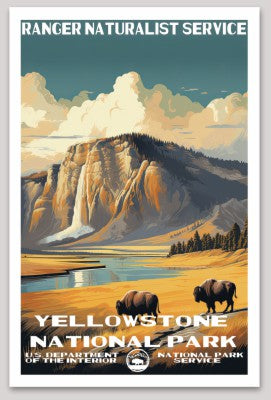 Yellowstone National Park WPA Sticker Large