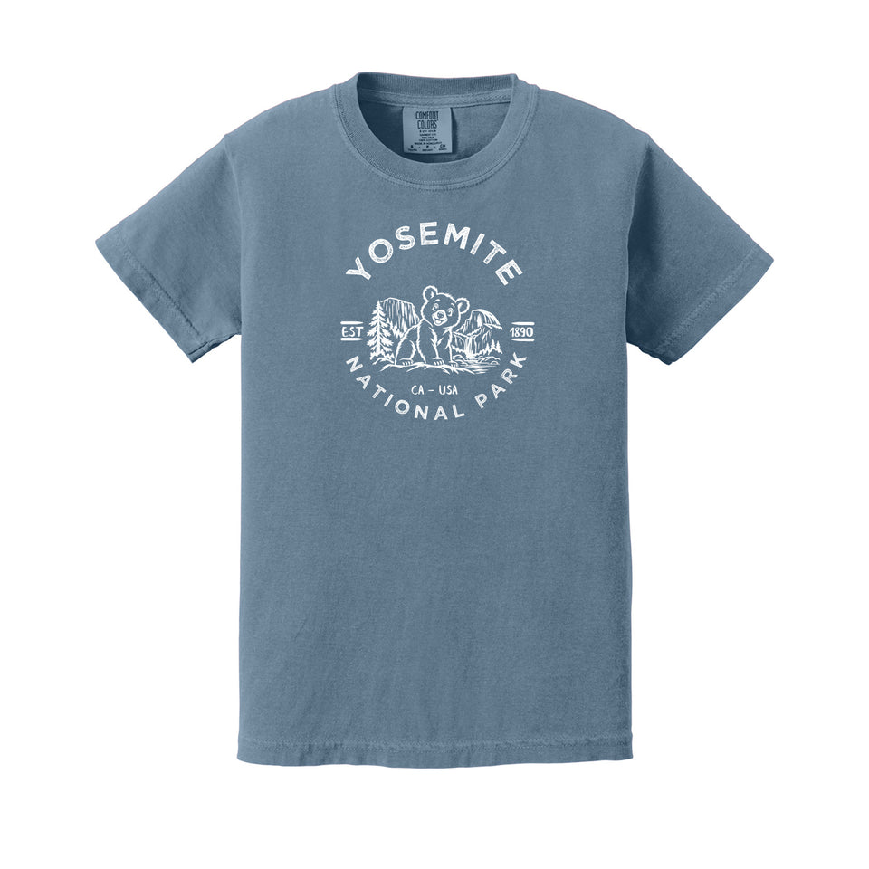 Yosemite children's Comfort Colors 9018 T-shirt in Blue Jean