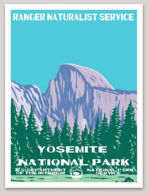 Yosemite National Park WPA Sticker Large