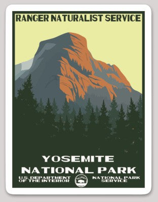 Yosemite National Park WPA Sticker Large