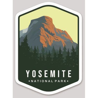 Yosemite National Park Die Cut Sticker Large – Emblem Collection 2