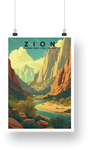 Zion National Park Poster