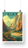 Zion National Park Poster