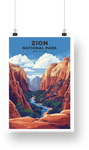 Zion National Park Poster