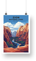 Zion National Park Poster