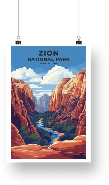 Zion National Park Poster