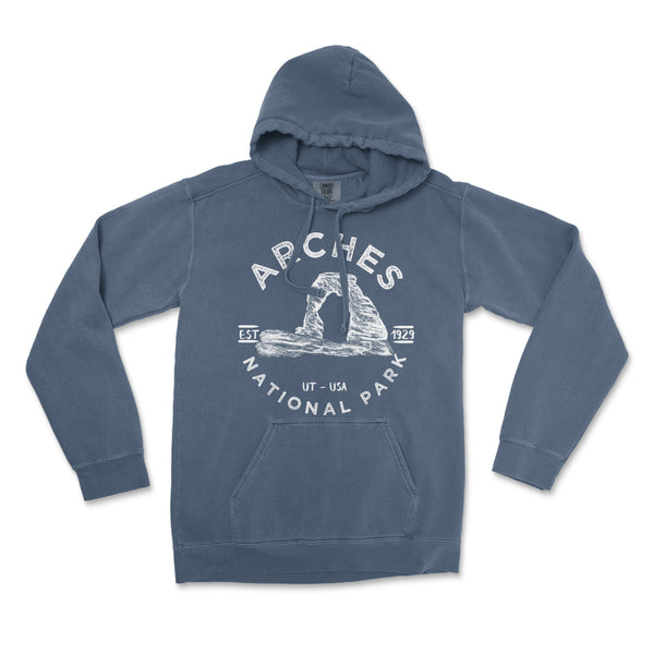 Arches National Park Comfort Colors Hoodie – The National Park Store