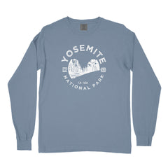 Yosemite Valley National Park Garment-Dyed Long Sleeve T Shirt
