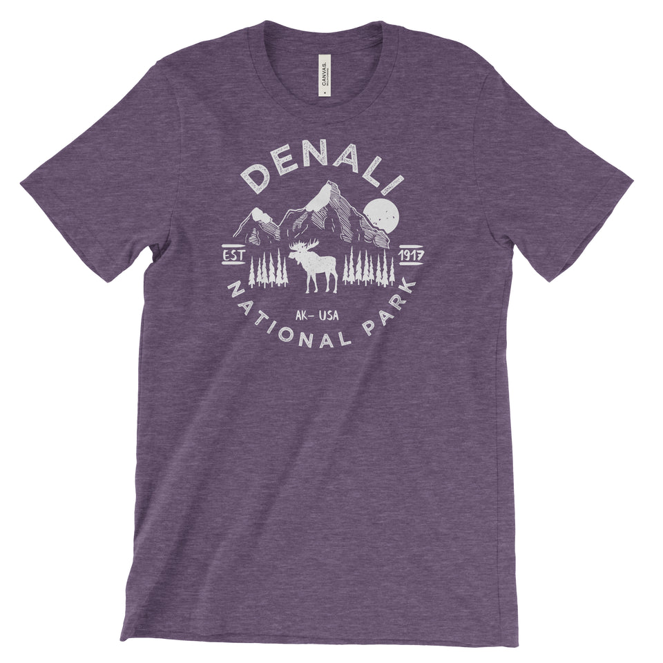 Denali National Park T-Shirt – Caribou Mountain Emblem