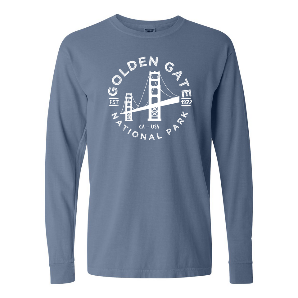Golden Gate National Park Garment-Dyed Long Sleeve T Shirt