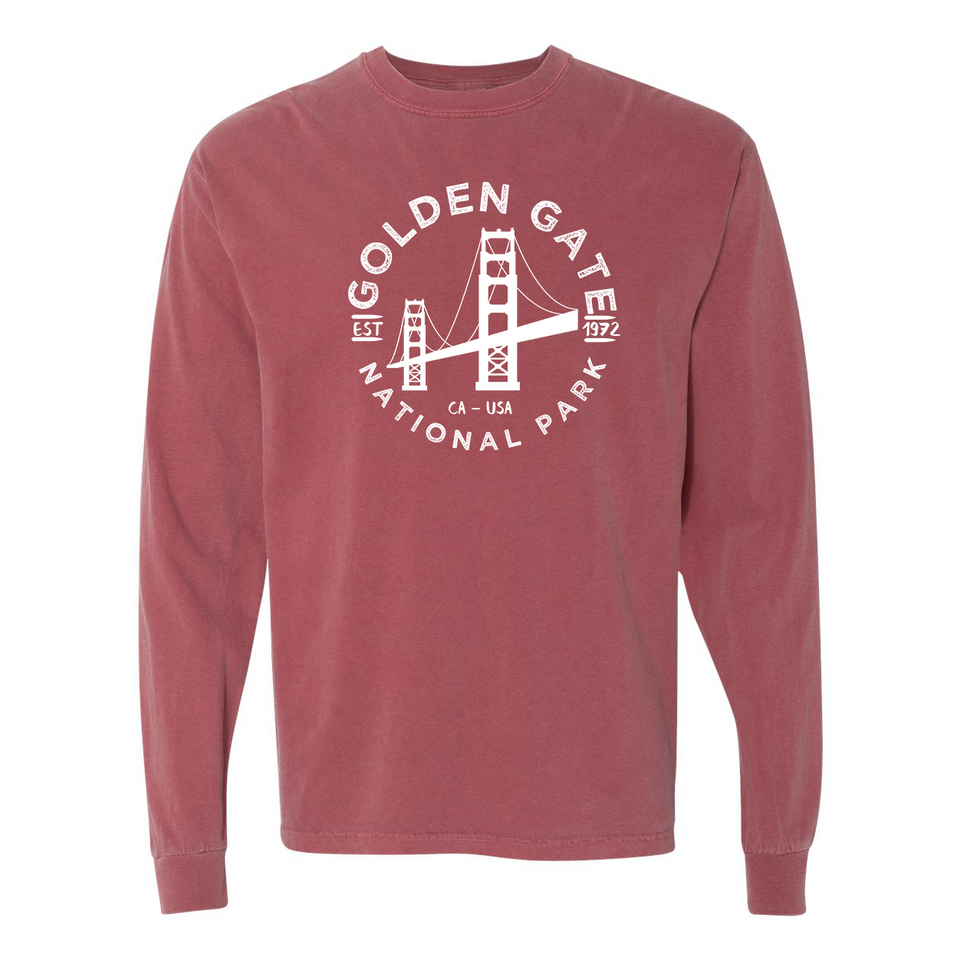 Golden Gate National Park Garment-Dyed Long Sleeve T Shirt