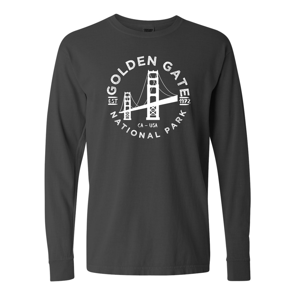 Golden Gate National Park Garment-Dyed Long Sleeve T Shirt