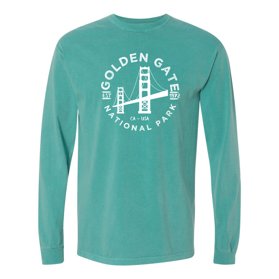 Golden Gate National Park Garment-Dyed Long Sleeve T Shirt
