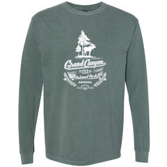 Grand Canyon National Park Garment-Dyed Long Sleeve T-Shirt – Moose and Forest