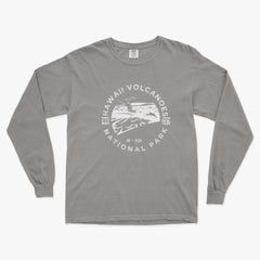 Hawaii Volcanoes National Park Garment-Dyed Long Sleeve T Shirt