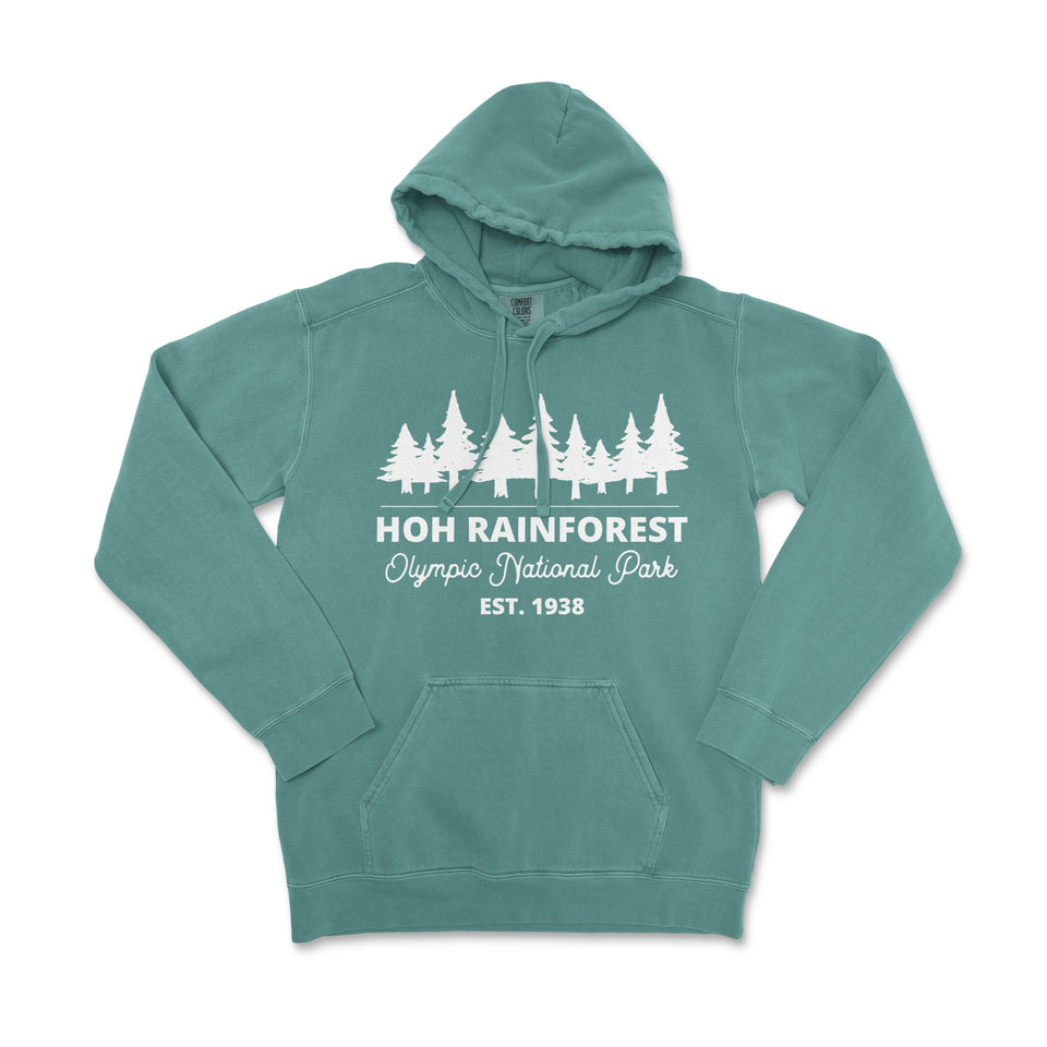 Hoh Rainforest Olympic National Park Garment-Dyed Hoodie