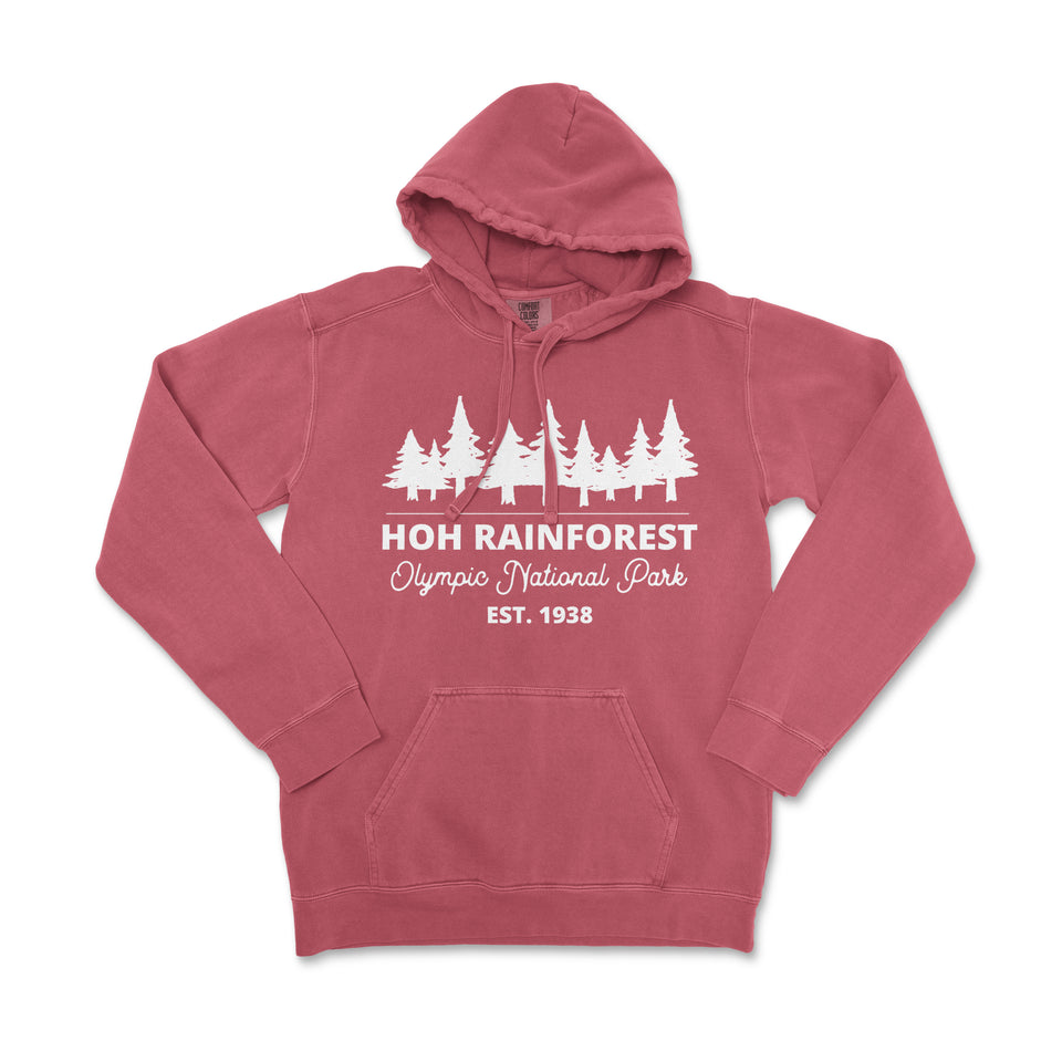 Hoh Rainforest Olympic National Park Garment-Dyed Hoodie