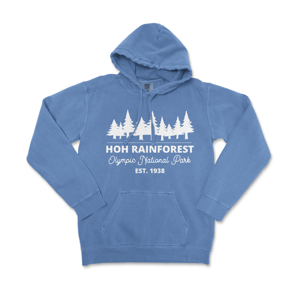 Hoh Rainforest Olympic National Park Garment-Dyed Hoodie