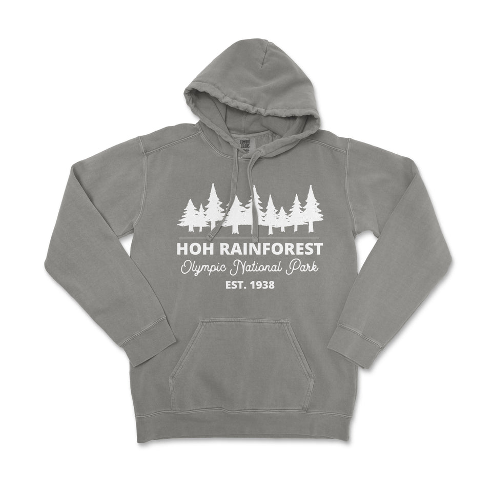 Hoh Rainforest Olympic National Park Garment-Dyed Hoodie