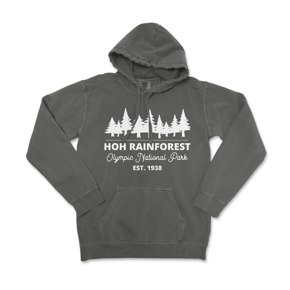 Hoh Rainforest Olympic National Park Garment-Dyed Hoodie
