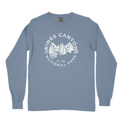 Kings Canyon National Park Garment-Dyed Long Sleeve T Shirt