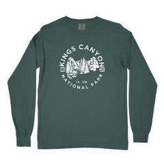 Kings Canyon National Park Garment-Dyed Long Sleeve T Shirt