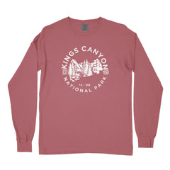 Kings Canyon National Park Garment-Dyed Long Sleeve T Shirt