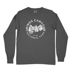 Kings Canyon National Park Garment-Dyed Long Sleeve T Shirt
