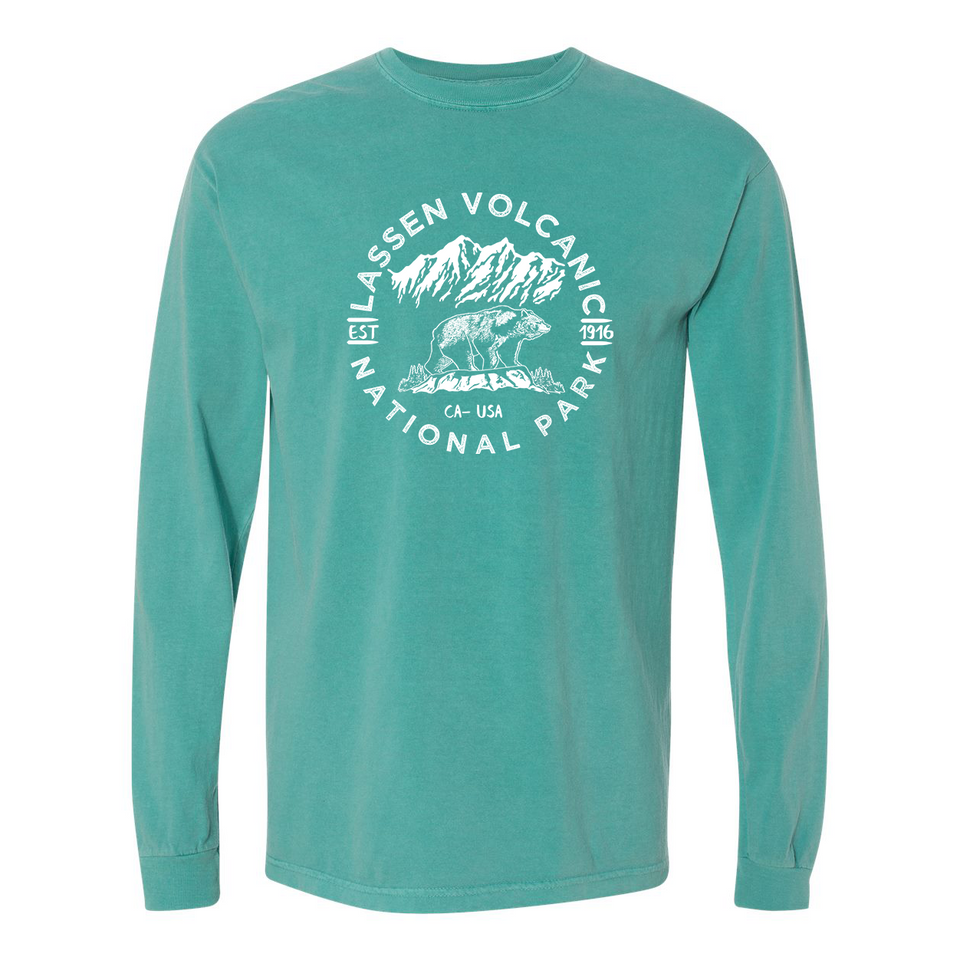 Lassen Volcanic National Park Comfort Colors Long Sleeve T Shirt
