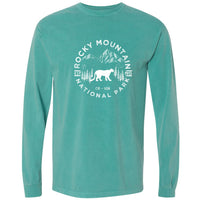 Rocky Mountain National Park Comfort Colors Long Sleeve T Shirt