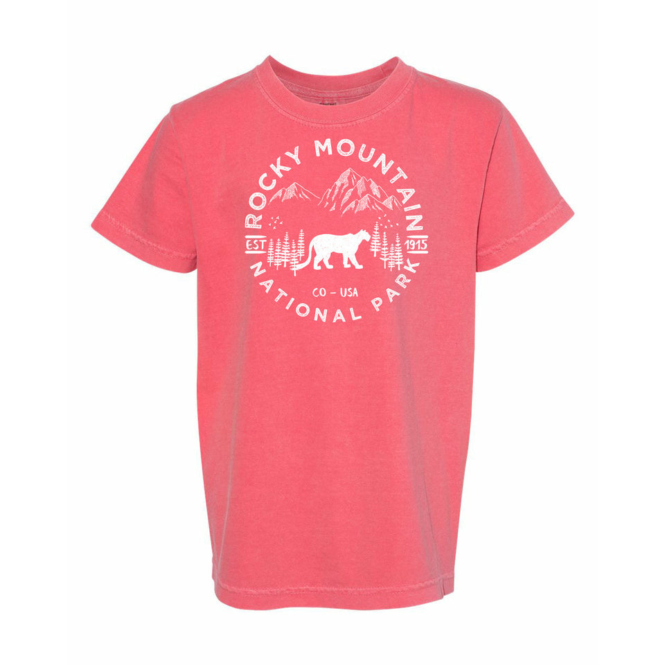 Rocky Mountain National Park Youth Comfort Colors T shirt