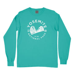 Yosemite Valley National Park Garment-Dyed Long Sleeve T Shirt