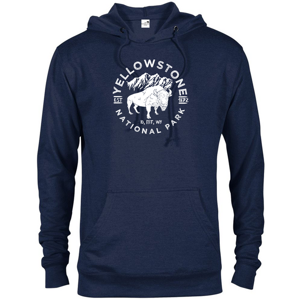 Sweatshirt Homme/Femme Parc National Yellowstone - Bison - Coupe Classique, 241 G - 4
