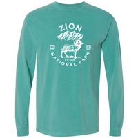 Zion National Park Comfort Colors Long Sleeve T Shirt