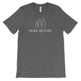 National Park Trees Think Outside Adventure Unisex Bella Canvas Tshirt - The National Park Store