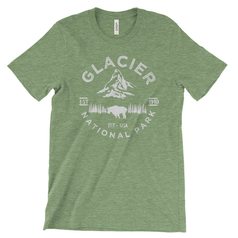 Glacier National Park T-Shirt – Mountain Goat Emblem